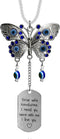 Car Hanging Ornament Butterfly Charm,Car Mirror Decor Hanging,Car Mirror Charm Car Mirror Hanging Accessories(E)...