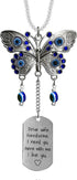 Car Hanging Ornament Butterfly Charm,Car Mirror Decor Hanging,Car Mirror Charm Car Mirror Hanging Accessories(E)...