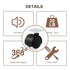 8 PCS 1" Free Punching Pastable Plate Caster with Stickers and Screws, Self Adhesive Swivel Wheels, 360° Rotation Universal Wheel, for Small Appli...