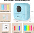 Mini Sticker Printer Inkless Thermal Sticker Maker Machine, Bluetooth Mini Pocket Printer with 5 Thermal Paper for Photo Journal Notes Study Home ...