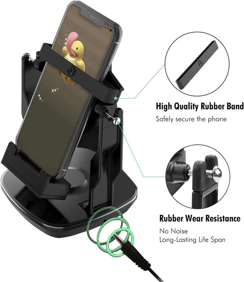 Phone Swing, Phone Rocker Compatible for Pokemon go Walker Cellphone Pedometer Accessories (Mute Version)(USB Cable) (Battery Compatible) Quick St...