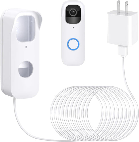 Power Cable with Adapter for Blink Video Doorbell (Replace Battery), Doorbell Transformer with 16.4ft/5m Weatherproof Cable, Charging Your Blink V...