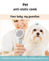Eliminate Static Electricity Pet Grooming Brush,Self Cleaning Slicker Brush,Pet hair removal brush, Shedding Antistatic Brush for Dogs Cats Rabbit...
