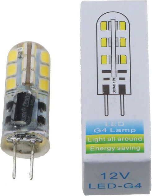 4pcs LED Bulb Lights 3W AC/DC12V Warm White 3000K Bi-Pin Base for Outdoor Lighting Deck Stair Step Path Paver Lights Landscape Bulbs...