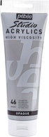 Pebeo Studio Acrylics High Viscosity, Fine Acrylic, 250 ml - Neutral Grey...