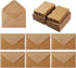 100 Pack Mini Envelopes with Colorful Blank Note Cards Small Self-Adhesive Envelopes Small Business Card Envelopes(4 x 2.7 Inches, Brown)...
