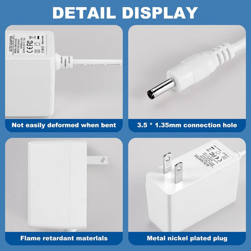 for Hellobaby Monitor Charger Replacement Compatible with HelloBaby HB30 HB50 HB66 HB6550 Baby Camera Monitor. Hellobaby Monitor Charger for Indoo...
