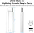USB-C to Pencil Adapter Compatible with Apple Pencil 1st Generation USB-C to for Lightning Connector Charging Adapter for iPad 10th Gen Bluetooth ...