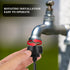 5 Pack 1/4 Inch Drip Irrigation Tubing to Faucet/Garden Hose Adapter Drip Irrigation Hose Connectors 3/4" Garden Hose to 1/4" Drip Tubing Drip Sys...