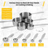 Joyhill Measuring Cups and Spoons Set of 10 Piece, Stainless Steel Measuring Cups Stackable, Nesting Metal Measuring Cups for Dry & Liquid Ingredi...