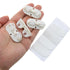 12PCS 4.2x2x1.7cm White Self Adhesive Plastic Mini Casters Suitable for Storage Box Small Furniture Bins Napkin Box DIY Craft...