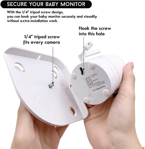 Baby Monitor Shelf Mount for Hello Baby Corner Camera Shelf compatible with Infant Optics DXR-8 DXR-5 Arlo Baby Babysense 7 Motorola - Universal W...