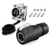2 Pin Connector Waterproof Connector, Industrial Solder Power Connector, Aviation Cable Connector for Automotive, Marine, Lights and Other Indoor/...