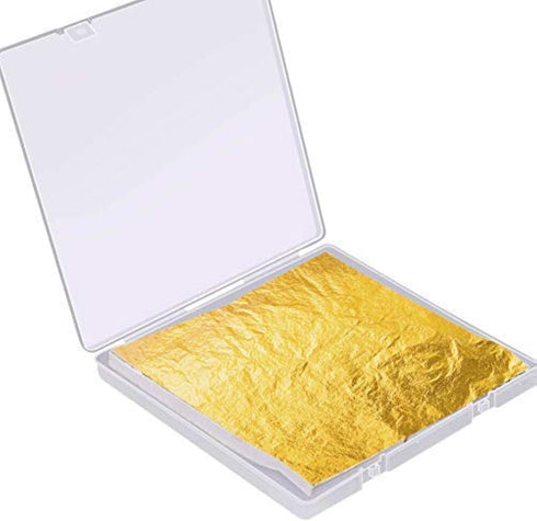 Gold Leaf Sheet for Resin, Paxcoo 300 Sheets Gold Flakes for Resin Nail Foil for Resin Jewelry Making Slime, Nail Arts, Gilding Crafting, Paint, D...