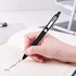 Ballpoint Pens Black Ink Ball Point Pen with Super Soft Grip Medium Point 1.0mm Office Pens (Silver 12-count)...