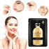 24K Gold Foil Hyaluronic Mask, 10 Pack Gold Foil Essence Face Mask Patches, Gold Hyaluronic Acid Patches, Anti-Aging Moisturizing Hydrating Face S...