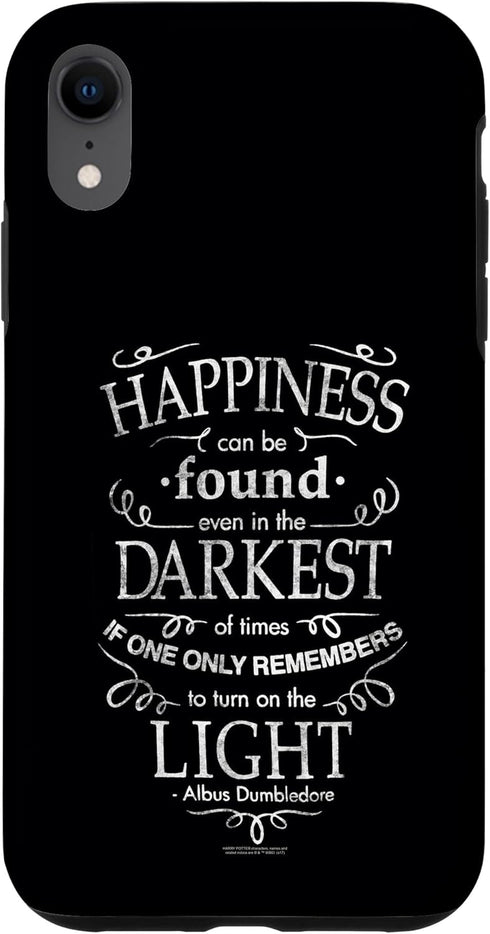 iPhone XR Harry Potter Happiness Quote Case...