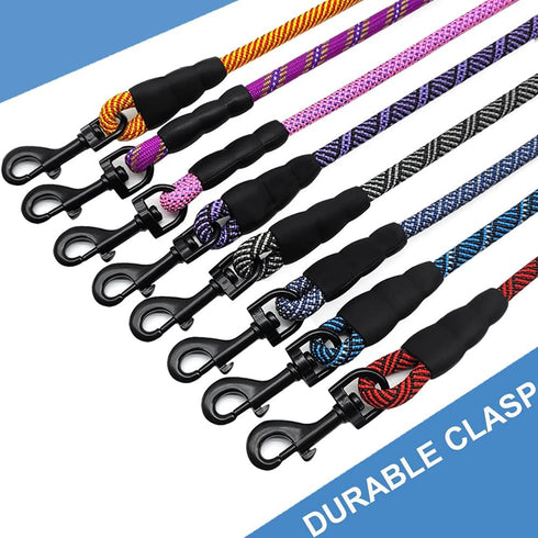 MayPaw 8FT Small Dog Leash, 1/4in Lightweight Strong Nylon Rope Puppy Leash with Comfortable Handle for Outdoor Walking Hiking (0~18lbs)...