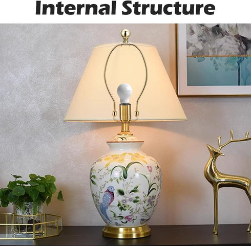 10 Inch Lamp Harp, Gold 2 Set Lamp Harps and Finial, Metal Lamp Shade Harp Holder, DIY Detachable Lampshade Bracket Adapter Hardware, Replacement ...