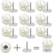 10 Sets Pearl Buttons No Sew Easy Brooch Button Removable Reusable for Shirt Coat Dress Crafts Clothes Buttons...