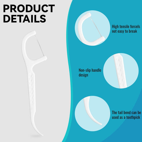 Dental Floss Dispenser Upgrade Automatic Dental Floss Case Refillable Floss Pick Holder Floss Organizer for Teeth Cleaning,Specialized Floss (2pcs...