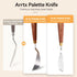 2 Pieces Palette Knife Set Stainless Steel Spatula palette knife for oil painting acrylic painting, LIGHTWISH Painting Knife with Wood Handle for ...