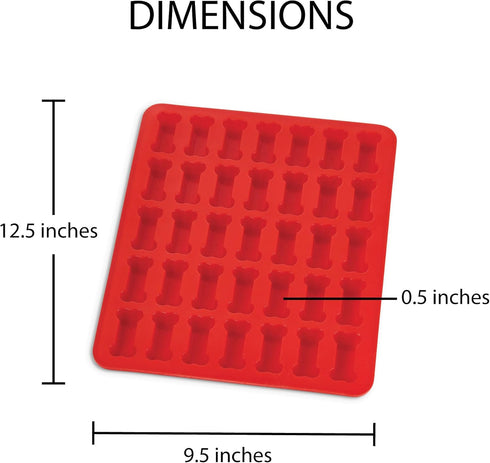 Mrs. Anderson's Baking Silicone Dog Biscuit Pan, Non-Stick European-Grade Silicone...