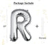 40 inch Silver Letter R Balloon, Big Size Alphabet Foil Mylar Helium Balloons for Birthday Party Celebration Wedding Anniversary Baby Shower Decor...