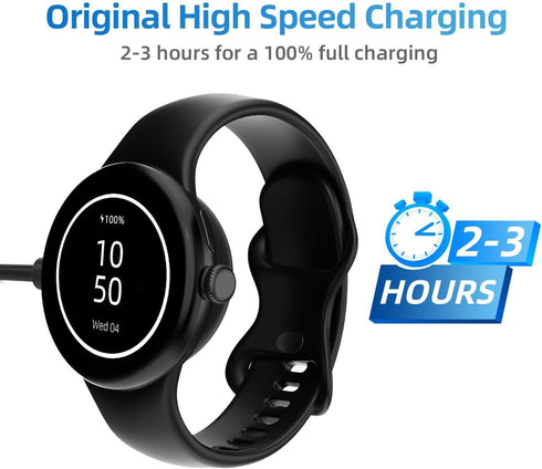 Compatible for Google Pixel Watch 2 Charger Replacement USB C Charging Cable Dock Stand for Pixel Watch 2 Smartwatch...