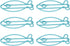 Jeanoko 100pcs Shaped Paper Clips Fish Shape Metal Paper Clips Portable Office Clips for File Classification Document Organizing...
