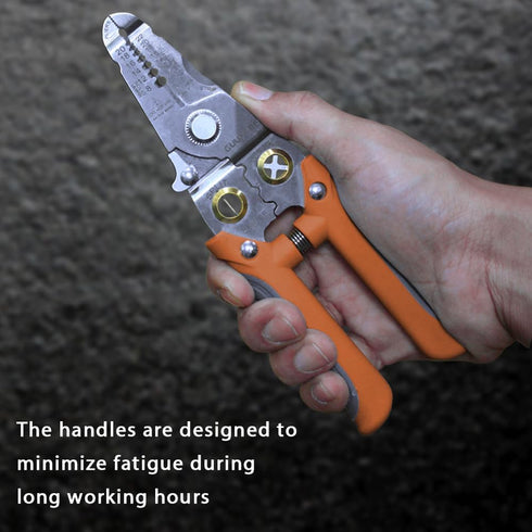 Wire Stripper, Multifunctional Wire Strippers Electrical with Cuts 8 10 12 14 16 18 20 22 AWG Cutter Pliers Splitter Winding Wires Cable Crimper C...