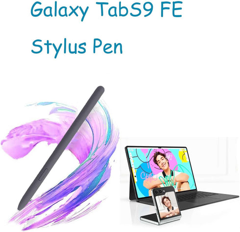 Tab S9 FE S Pen for Samsung Galaxy Tab S9 FE Stylus Pen/ S9 FE+ Pen / S9 /S9 FE Plus/ S9+ S Pen with Nibs Replacement Stylus,WithoutBluetooth(Grey...