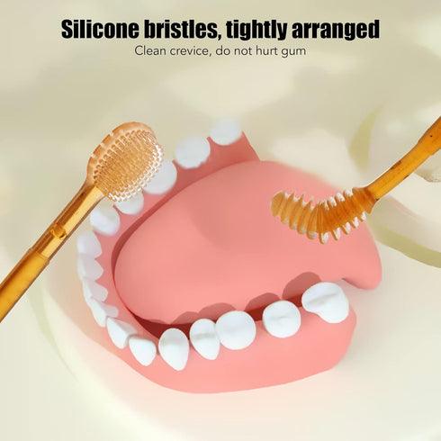 VBESTLIFE Baby Finger Toothbrush Set, Silicone Clean Tongue Close Arrangement Toddler Oral Brush...