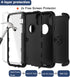 for iPhone X Case, iPhone Xs Case with Belt Clip Holster, 2X Screen Protector, Military Grade Shockproof Heavy Duty Full Body Drop-Proof Rugged Pr...
