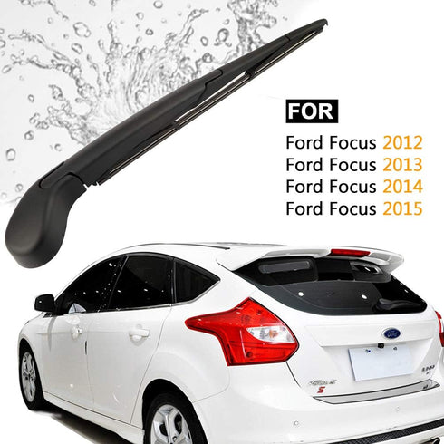 AUTOBOO Replacement For Focus 2012-2015 2016 2017 2018 Rear Windshield Wiper Blade Arm Set-Factory OE Style CV6Z17526C...