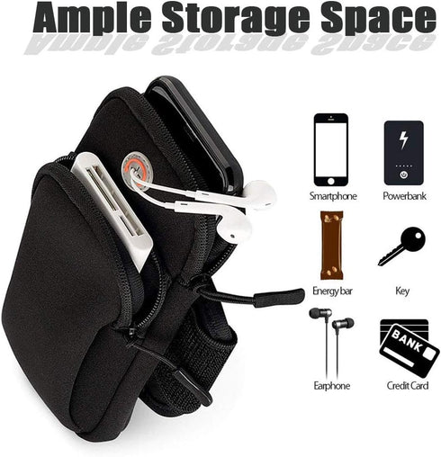 Phone Holder for Running Armband iPhone 15 14 13 12 11 Pro Max XS XR X 8 7 6 Plus SE Mini Galaxy Ultra Edge S24 S23 S22 S21 S20 Note 20 10 Pouch B...