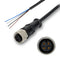 M12 Cable 4 Pin Female A Coding 5M Circular Connector Single End Cable Waterproof IP67 16.4 FT...