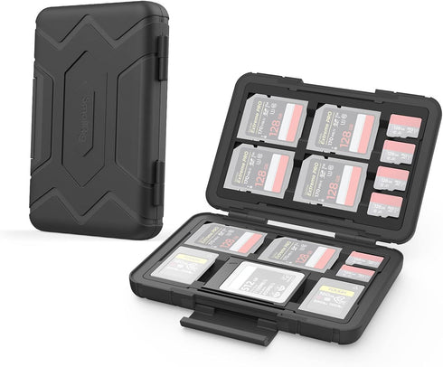 SmallRig SD Card Holder Memory Card Holder Case 15 Slots, Water-Resistant for SD Card, Micro SD Card, CFexpress Type A Card, CFexpress Type B Card...