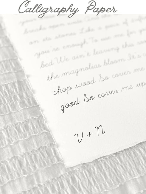 Handmade Cotton Paper with Deckle Edge Recycled Cotton Rag Mixed Media Card Stock for Postcards, Invitations, Crafts and Announcements (150gsm, 5x...