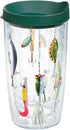 Tervis Fishing Lures Made in USA Double Walled Insulated Tumbler Travel Cup Keeps Drinks Cold & Hot, 16oz, Classic...