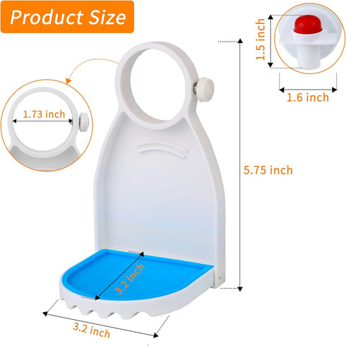 2 Pack Laundry Detergent Cup Holder Fabric Softener Drip Cup Holders Drip Catcher Tray with Fixing Screw Detergent Drip Catcher and Drip Tray Remo...
