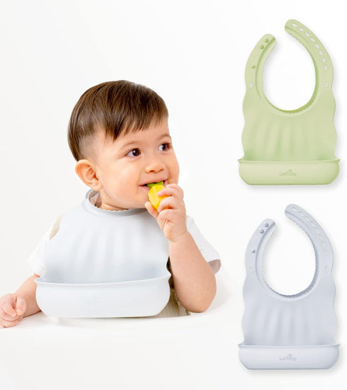 Lollipop Silicone Baby Bib | BPA Free, Skin-friendly, Soft, Comfortable, Adjustable Silicone Bibs for Babies & Toddlers...