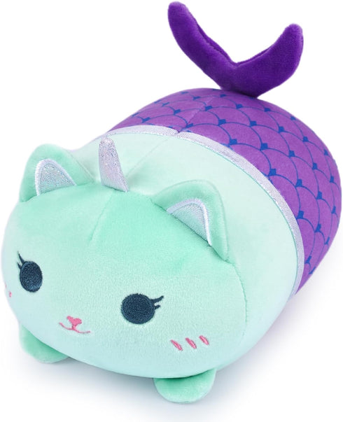 Mermaid Cat Stuffed Animal,8 inch Cute Cat Plush Mermaid Stuffed Animal Soft Cartoon Cat Plush Pillow, Kawaii Plush Toy for Kids Girls Boys Birthd...