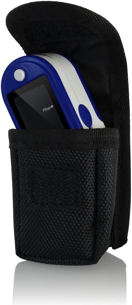 AccuMed CMS-50DL Fingertip Pulse Oximeter Blood Oxygen SpO2 Sports and Aviation Fingertip Monitor w/ Carrying case, Lanyard Silicon Case & Battery...
