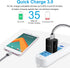 Quick Charge 3.0 Fast Charger for LG Velvet 5G Wing, LG Stylo 4 5 6, LG G5 G6 G7 G8 G8X V20 V30 V40 V50 ThinQ, K51 K61 K71 K92...