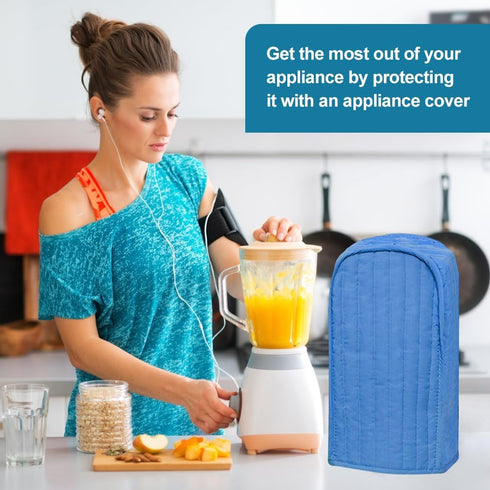 Blender Appliance Cover, Kitchen Blender Cover 15.7x7.1x5.9in (Blue)...