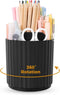 SKYDUE Rotating Pen Holder for Desk Accessories, Small Pen Holder for Desk, Pencil Holder for Office Supplies Desk Organizer,Art Supply Storage Bo...