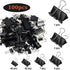 SANNIX 100 PCS Binder Clips Assorted Sizes, X Large, Large, Medium, Small, Mini and Micro, Binder Clips Paper Clamps for Office Home School...