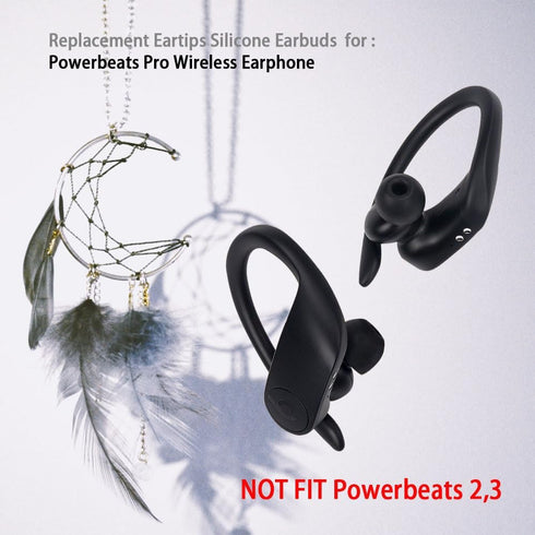 Replacement Eartips Compatible with Powerbeats Pro Wireless Earphone Headphones Soft Silicone Earbuds Tips Buds Set...