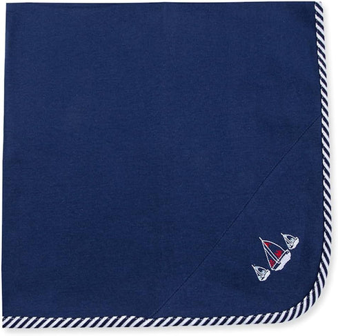 Little Me Blankets for Baby Boys' Sailboats Swaddling Receiving Blanket...